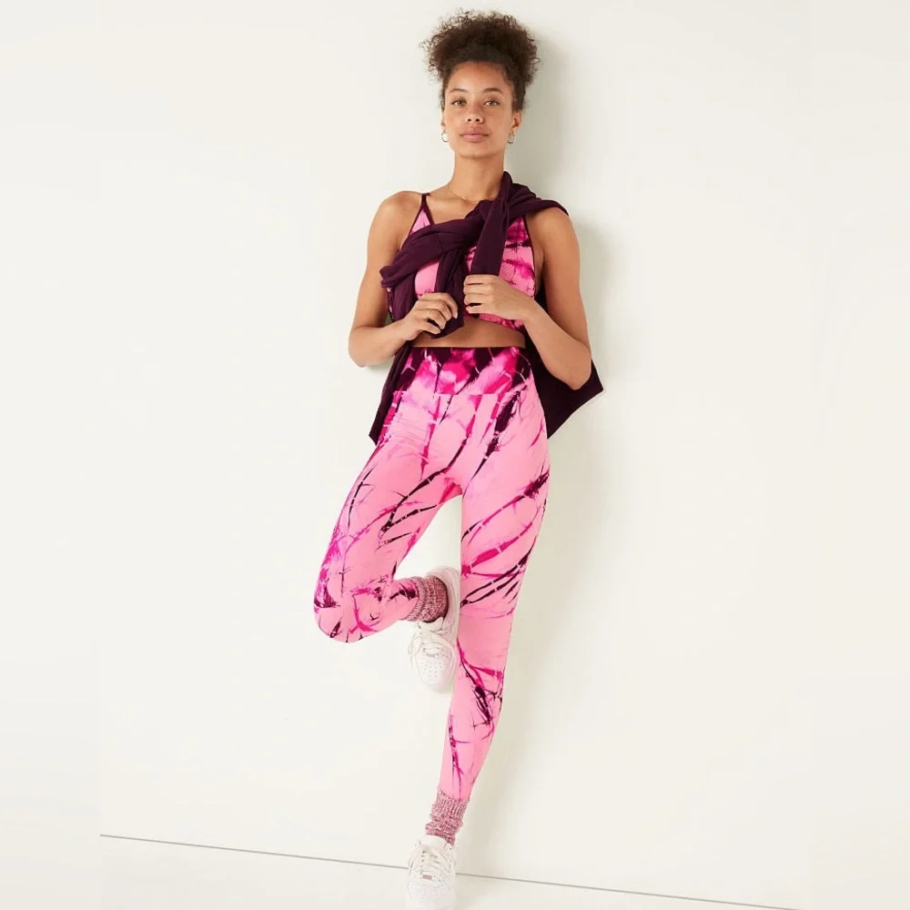 🆕PINK Victoria’s Secret Pink Spiral Tie Dye Set, M, S